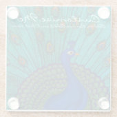 De Peacock Glazen Onderzetter (Achterkant)