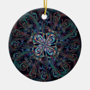 De Peacock Keramisch Ornament