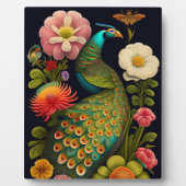 De Peacock | Modern Haeckel Tabletop Fotoplaat (Voorkant)