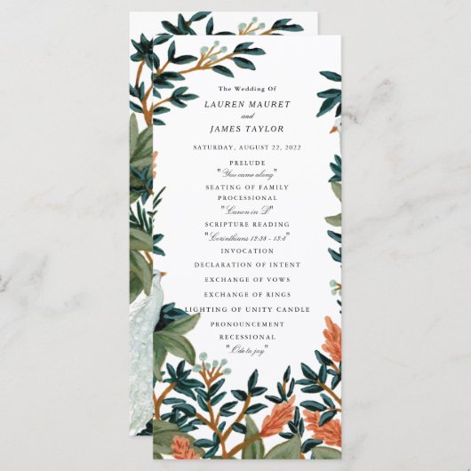 De Peacock Programma (Voorkant / Achterkant)