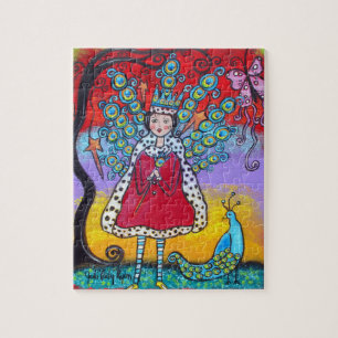 De Peacock Queen Puzzle Legpuzzel
