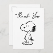 De Peanuts-bende | Baby Shower Briefkaart (Voorkant / Achterkant)