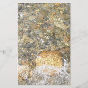 De Pebbles Brown en Gray Natural Abstract Briefpapier