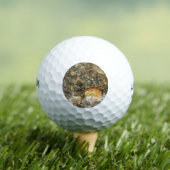 De Pebbles Brown en Gray Natural Abstract Golfballen (Insitu Shirt)