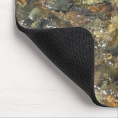 De Pebbles Brown en Gray Natural Abstract Muismat (Hoek)