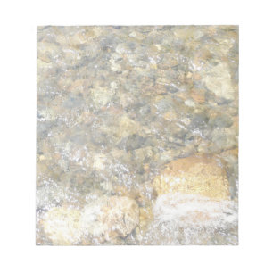 De Pebbles Brown en Gray Natural Abstract Notitieblok
