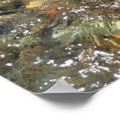 De Pebbles Brown en Gray Natural Abstract Poster (Hoek)