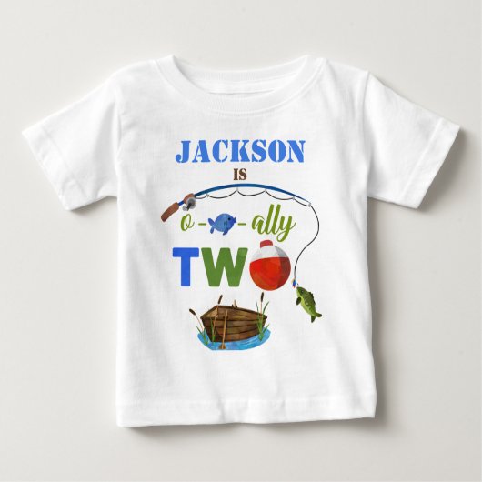De pêche deux t-shirt bébé Petit pêcheur chemise (Devant)