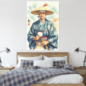 De Pechin Canvas Afdruk (Insitu (Slaapkamer))