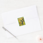 De pees van OZ Ronde Sticker (Envelop)