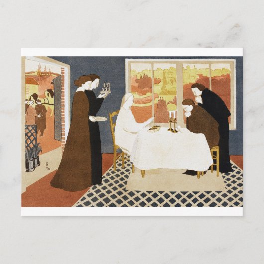 De pelgrims van Emmaus, Maurice Denis Briefkaart (Voorkant)