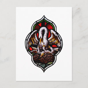 De pelikaan als Christelijk symbool Briefkaart