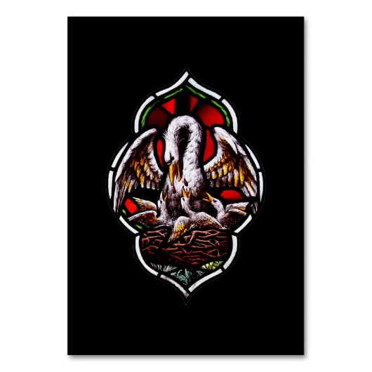 De pelikaan als Christelijk symbool Kaart (Voorkant)