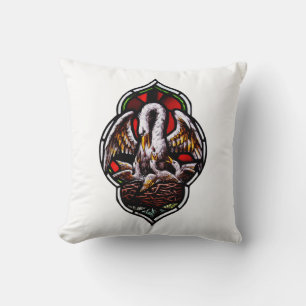 De pelikaan als Christelijk symbool Kussen