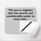 de pen is machtig ! muismat (Met muis)