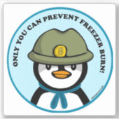 De peng bevriest de Sticker van vinyl volgens de m (Voorkant)