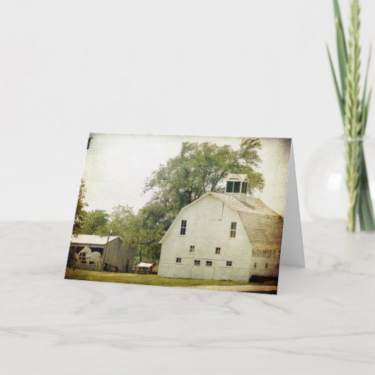 De Percheron Barn Kaart (Voorkant)