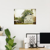 De Percheron Barn Poster (Thuiskantoor)