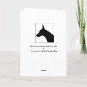 De Père Noël - Carte de Noël Greyhound (a513) (Dos)