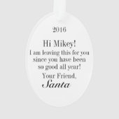 De Père Noël Photo Orament - Voir Retour (dos)