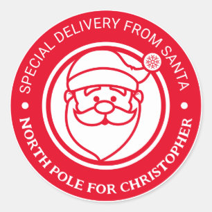 De Père Noël Stickers North Pôle Noël