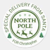 de père Noël stickers pôle nord (Devant)