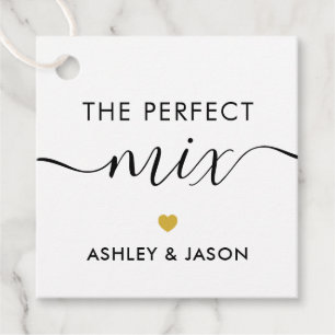 De Perfect Mix-kruiden- of trail mix-cadeaubijslui Bedankjes Labels