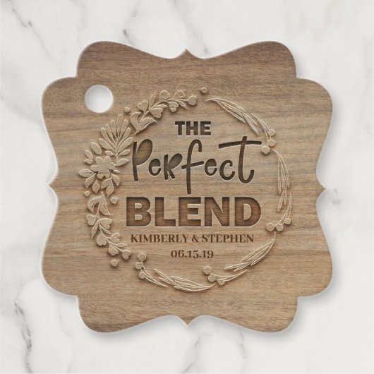 De perfecte bijtende bruiloft bedankjes labels (Voorkant)