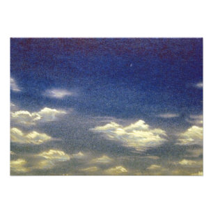 De perfecte blauwe lucht foto afdruk