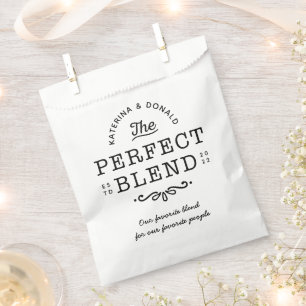 De perfecte blend bruiloft voor de prijs bedankzakje