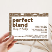 De perfecte blend koffie douche uitnodiging