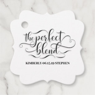 De perfecte blendweddenschap bedankjes labels