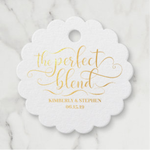 De perfecte blendweddenschap bedankjes labels