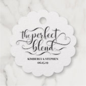 De perfecte blendweddenschap bedankjes labels (Achterkant)