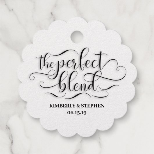 De perfecte blendweddenschap bedankjes labels (Achterkant)