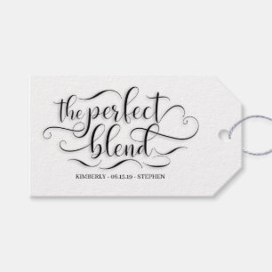 De perfecte blendweddenschap cadeaulabel