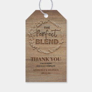 De perfecte blendweddenschap cadeaulabel