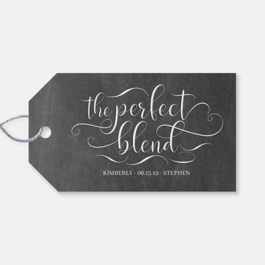 De perfecte blendweddenschap cadeaulabel (Achterkant Horizontaal)