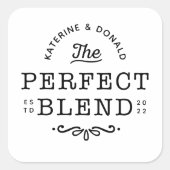De perfecte blendweddenschap vierkante sticker (Voorkant)