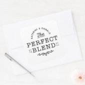 De perfecte blendweddenschap vierkante sticker (Envelop)