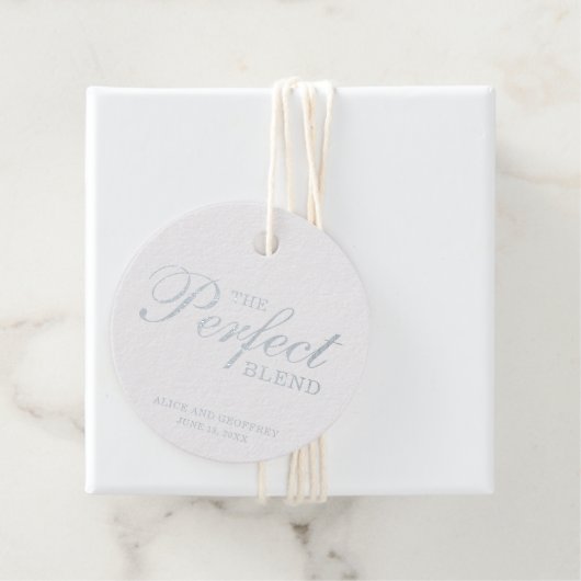 De perfecte combinatie van legante bruiloft zilver bedankjes labels (Met doos)