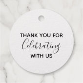 De perfecte combinatie van moderne koffie-weddensc bedankjes labels (Achterkant)