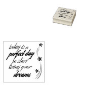 De perfecte dag 	rubberstempel (Gestempeld)