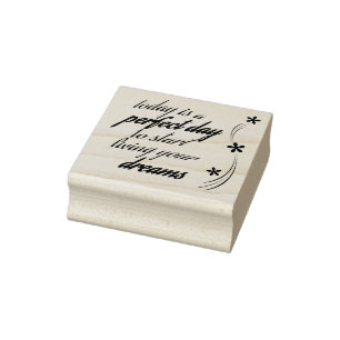 De perfecte dag rubberstempel