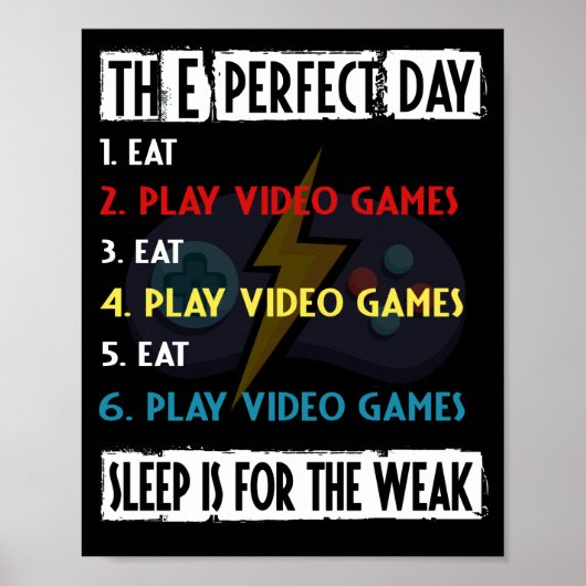 De perfecte dag voor games poster (Voorkant)