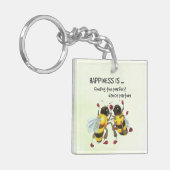 De perfecte danspartner op maat sleutelhanger (Voorkant Links)