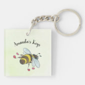 De perfecte danspartner op maat sleutelhanger (Achterkant)