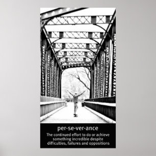 De perfecte doorzettingsgraad van het dongboard poster