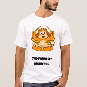 De perfecte drummer / Funny Cat T-shirt