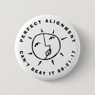 De perfecte Groepering van de Verduistering van de Ronde Button 5,7 Cm